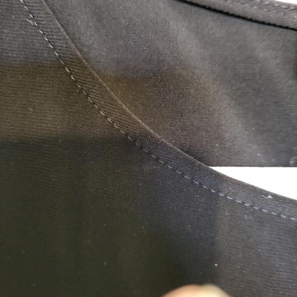 MSK black tulip sleeve mini fit and flare, pearl & stud embellished dress. Large - Picture 8 of 15